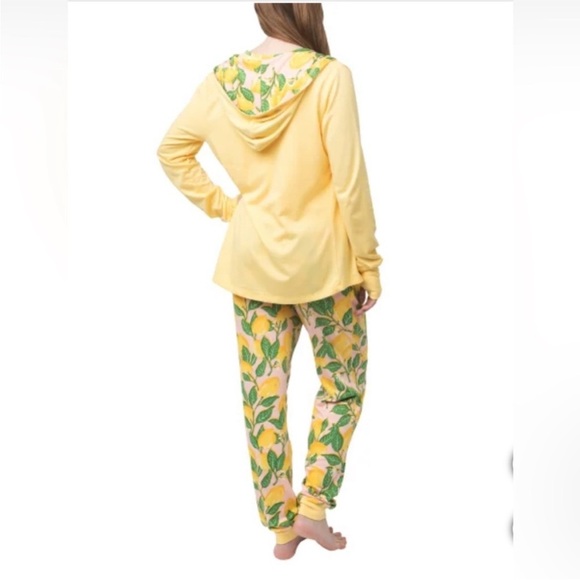NEW Munki Munki Ladies 3 Piece Lounge Set Womens Pajama Hoodie Tank Jogger Wear - Picture 2 of 5